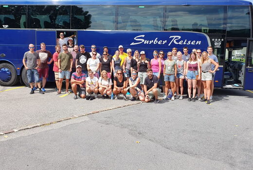 Gruppenbild der Teilnehmer der Riegenreise der Aktivriege