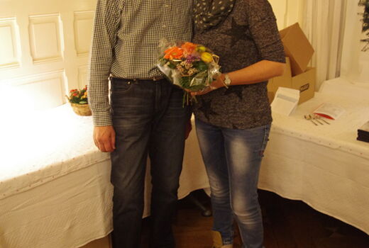 Ehrenmitglied Brigitte Ziebold (rechts) und Präsident Hansruedi Stoller (links)