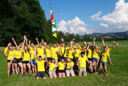 Die Aktivriege nach dem Wettkampf in Langnau