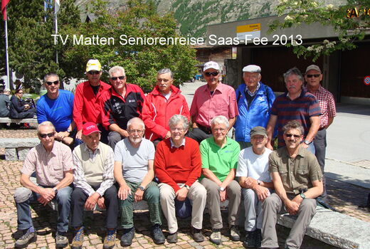 Die Teilnehmer der Seniorenriegenreise 2013