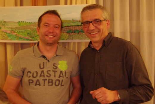 Stabübergabe von Hansruedi Stoller (li) an Markus Balmer (re)
