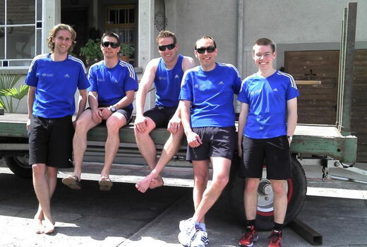 Das 800m Läuferteam am Schulfest-Cup in Uetendorf