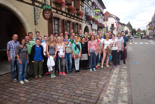 Die Aktivriege am Winzerfest in Eguisheim