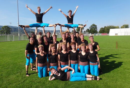 Das Gymteam des Turnvereins Matten an der Schweizermeisterschaft im Vereinsturnen in Widnau (SG)