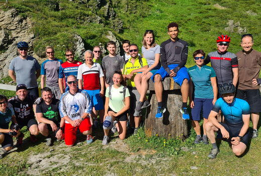 Die Teilnehmer der diesjährigen Biketour